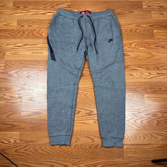 Nike Sportswear Tech Fleece Jogger Sweatpants Carbon Heather Gray Mens Sz L - Picture 2 of 11